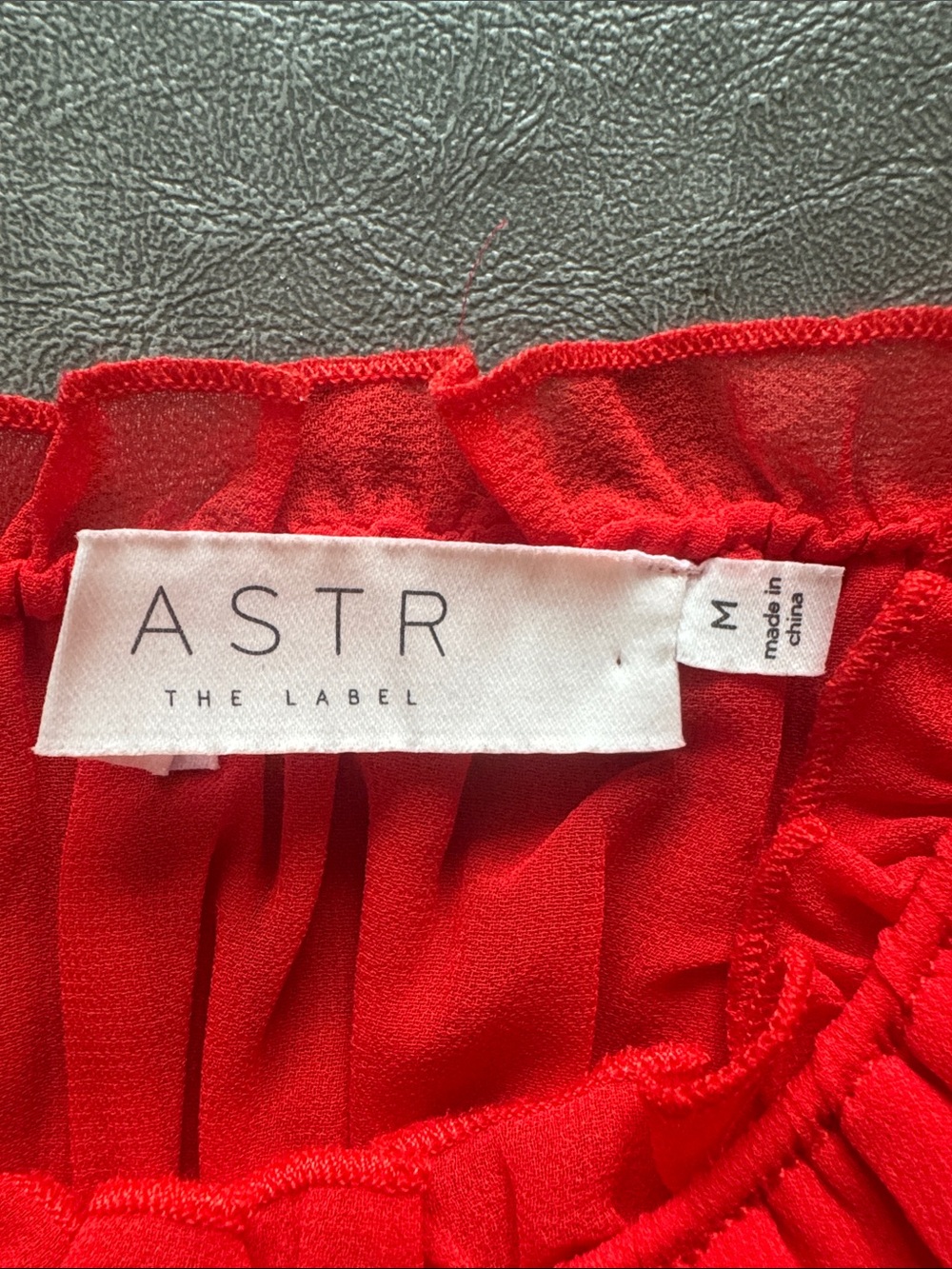 ASTR Ruffled Smocked Crop Tank - Picture 2 of 2